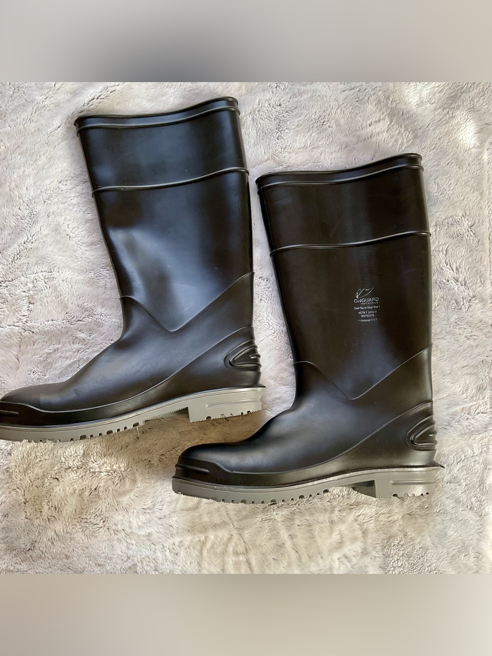 ONGUARD Boots, Steel Toe with Steel Shank Mens Size 8